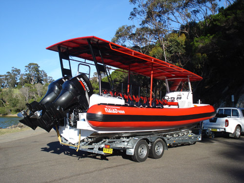 boat on trailer